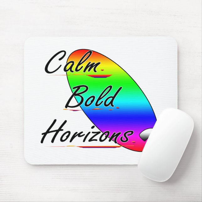 Mousepad Acalme horizontes ousados surfando (Com mouse)