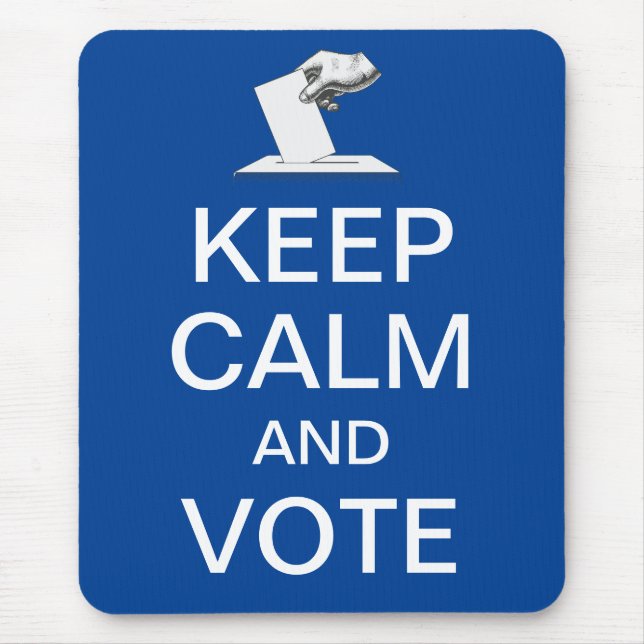 Mousepad Acalme-se e vote 2026 (Frente)