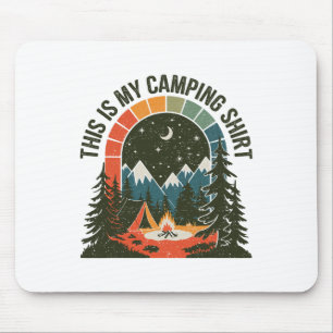 Mousepad Acampador Antigo Esta é Minha Roupa de Acampamento