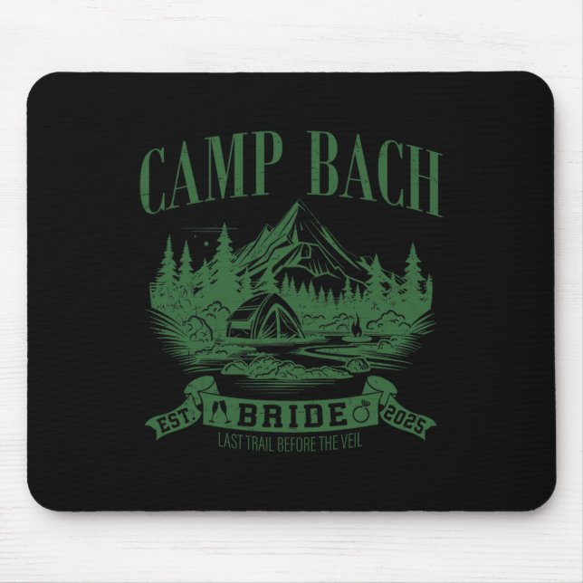 Mousepad Acampamento Bach Noiva Caminhada Acampamento Festa (Frente)