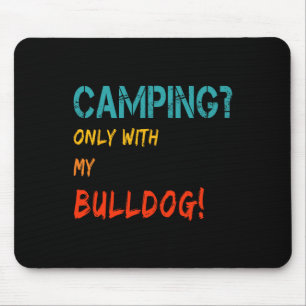 Mousepad Acampamento Com Cachorro Tent Motorhome Apenas Com