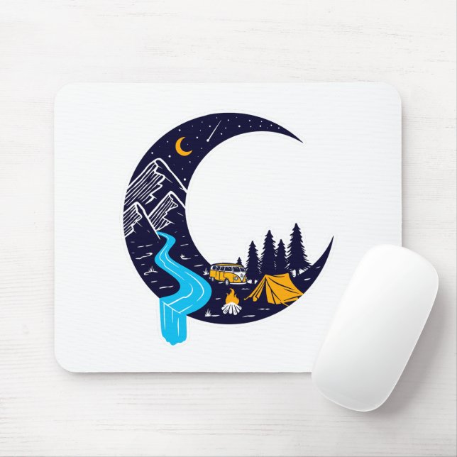 Mousepad Acampamento Crescent Moon Adventure (Com mouse)
