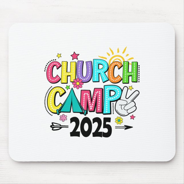 Mousepad Acampamento da Igreja Groovy 2025 Acampamento Cris (Frente)