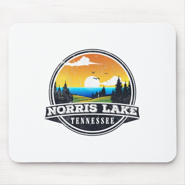 Mousepad Acampamento de barco de pesca - Lakeview Norris La (Frente)