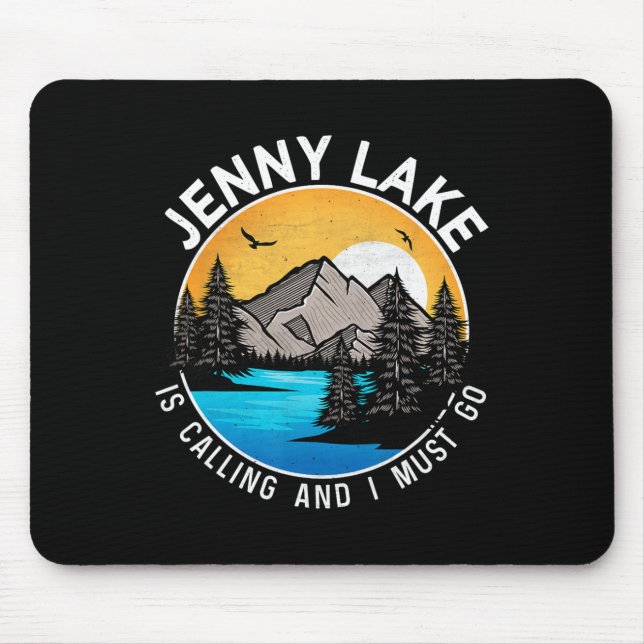 Mousepad Acampamento de Barcos de pesca - Lago Jenny Lakevi (Frente)
