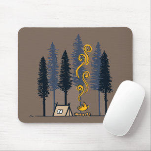 Mousepad Acampamento de Cartoon