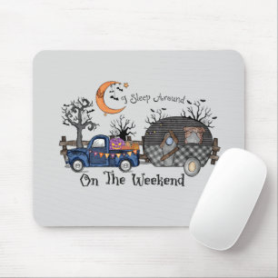 Mousepad Acampamento de Dia de as Bruxas engraçado