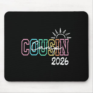 Mousepad Acampamento de primos férias de verão na praia fam