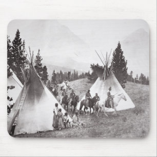 Mousepad Acampamento do Teepee do nativo americano,