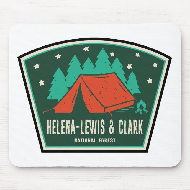 Mousepad Acampamento Florestal Nacional Helena-Lewis e Clar (Frente)