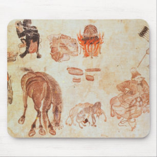 Mousepad Acampamento nómada do Mongolian, século XV