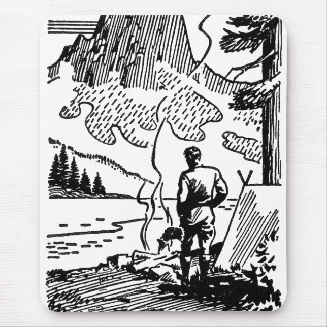 Mousepad Acampamento retroativo (Frente)