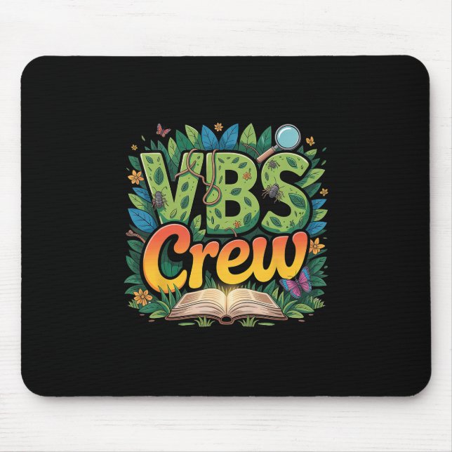 Mousepad Acampamento Vbs Crew Jovens 2025 Insetos Aumentado (Frente)