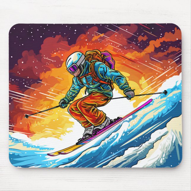 Mousepad Ação de Esqui (Frente)