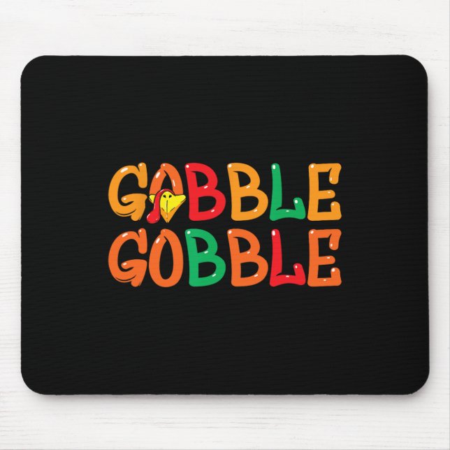 Mousepad Ação de Graças a Homens Mulheres Dia da Turquia Go (Frente)