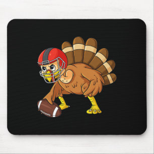 Mousepad Ação de Graças à Turquia Centro Ofensivo de Futebo