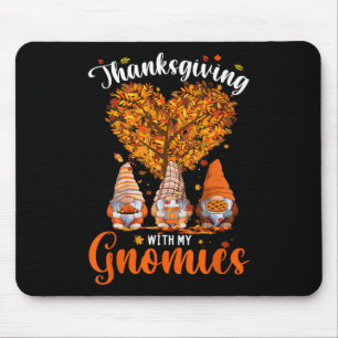 Mousepad Ação de Graças Com Meu Gnomos Divertido Queda Do o