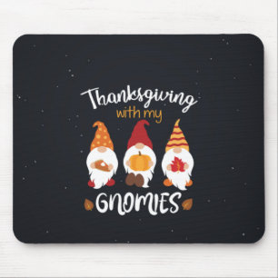 Mousepad Ação de Graças Com Meus Gnomos