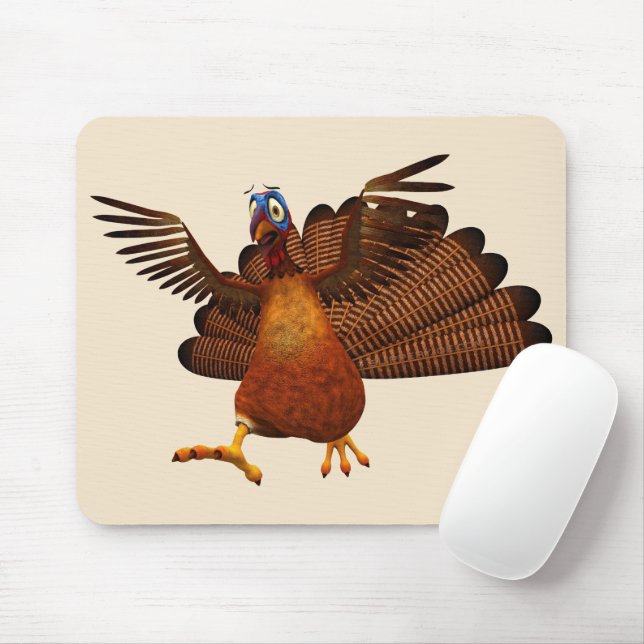 Mousepad Ação de Graças do SlipperyJoe's goble responsavelm (Com mouse)