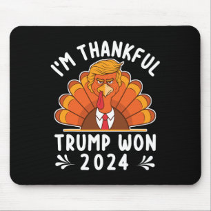 Mousepad Ação de Graças - Estou grato Trump venceu 2024 Men