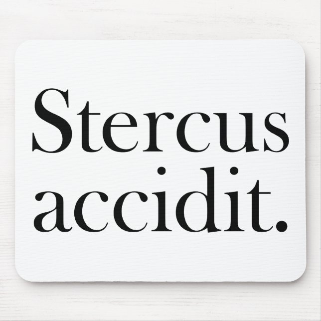 Mousepad Accidit de Stercus (Frente)