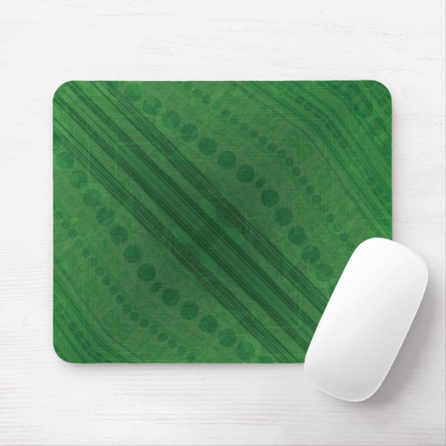 Mousepad Aceitação | Padrão de Boho Eclético Verde (Com mouse)