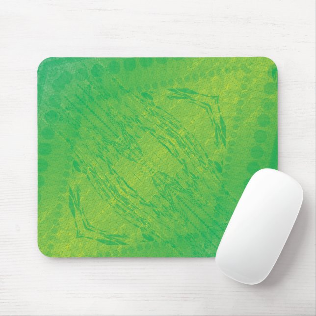 Mousepad Aceitação | Padrão do Shibori Azul Amarelo (Com mouse)