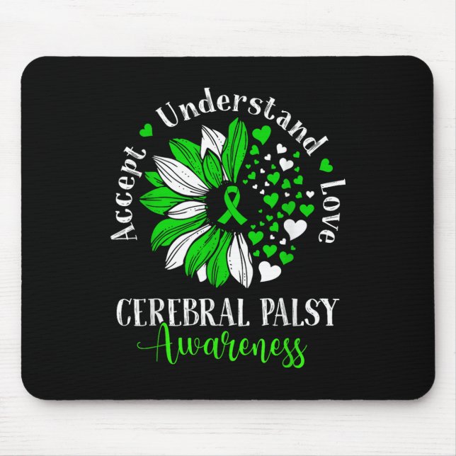 Mousepad Aceitar Compreender O Amor Cerebral De Girassol Cp (Frente)