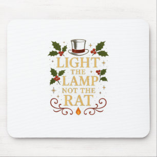 Mousepad Acenda A Lâmpada Não O Rato Piada De Natal Combina