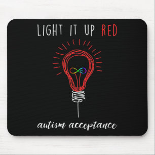 Mousepad Acenda-O De Vermelho Para Aceitação De Consciência