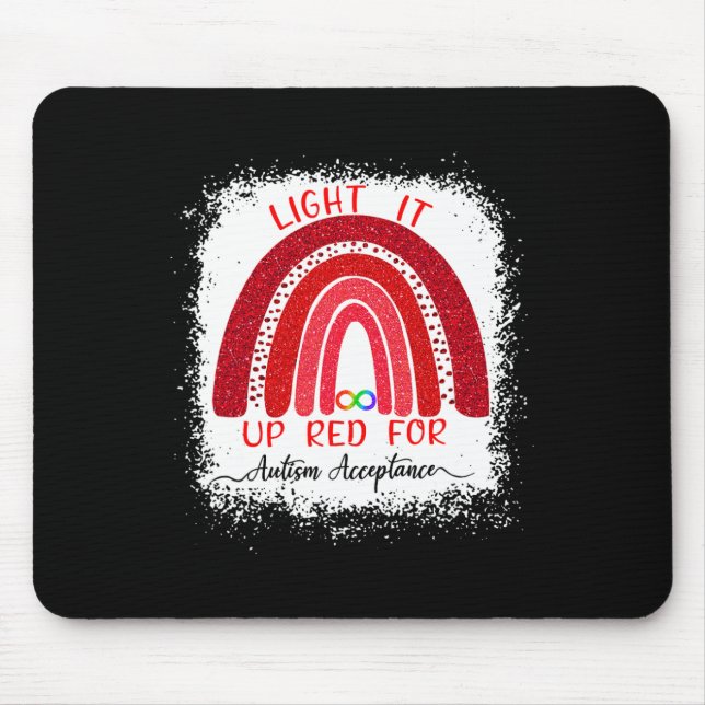 Mousepad Acenda-O De Vermelho Para Aceitação De Consciência (Frente)
