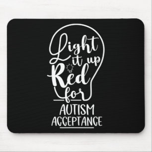 Mousepad Acenda-O De Vermelho Para Aceitação De Consciência