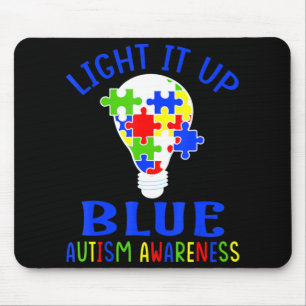 Mousepad Acenda-O Quebra-cabeça de Consciência do Autismo A