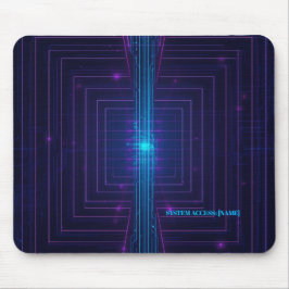 Mousepad Acesso Personalizado ao Sistema Cyberpunk Neon