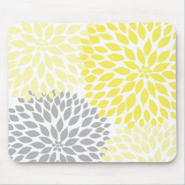 Mousepad Acessório amarelo e cinzento do escritório da mesa