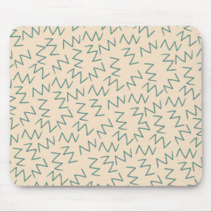 Mousepad Acessório de Na moda do Beige Zig Zag