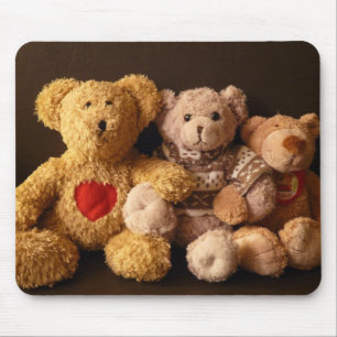 Mousepad Acessórios trio de Ursinhos Real Vintage