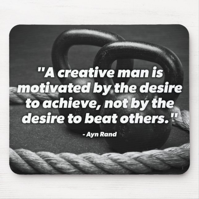 Mousepad Achieve - Kettlebell Workout Motivational (Frente)