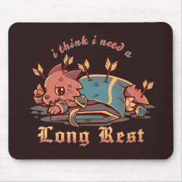 Mousepad Acho que preciso de um longo descanso
