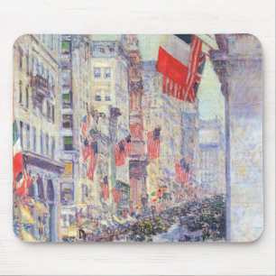 Mousepad Acima da avenida da 34a rua por Childe Hassam