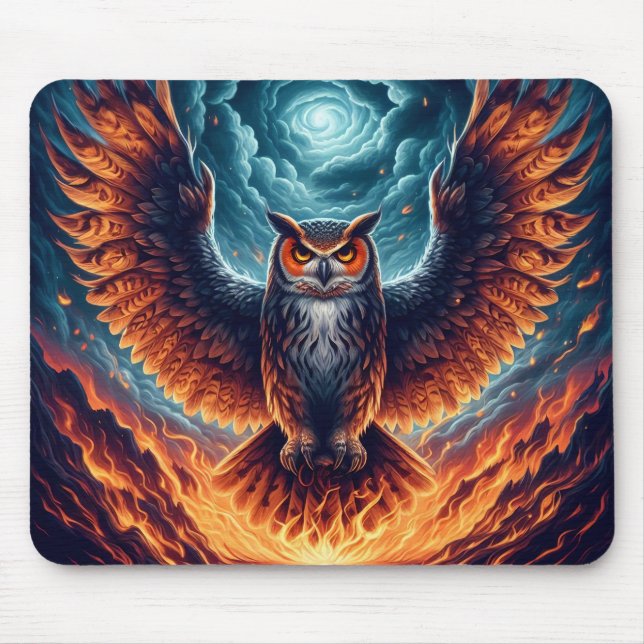 Mousepad Acima e Abaixo - Wise Owl Art (Frente)