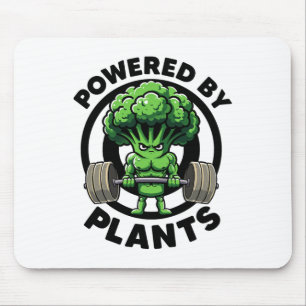 Mousepad Acionado Por Plantas Vegan Athlete Vegan Gym Vegan