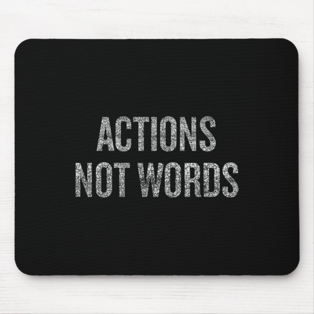 Mousepad Ações Não Palavras Protesto Contra Movimento (Frente)