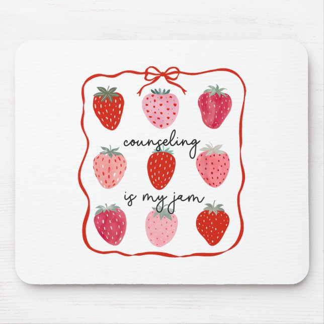 Mousepad Aconselhamento É Minha Paixão Morango Conselheiro  (Frente)
