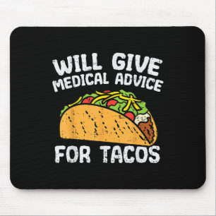Mousepad Aconselhamento Médico Para Tacos Cinco Mexicanos D