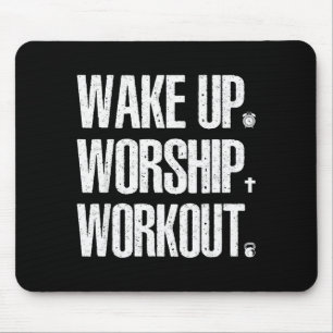Mousepad Acorde Adoradores Amantes do Treino Fé Mulheres Cr