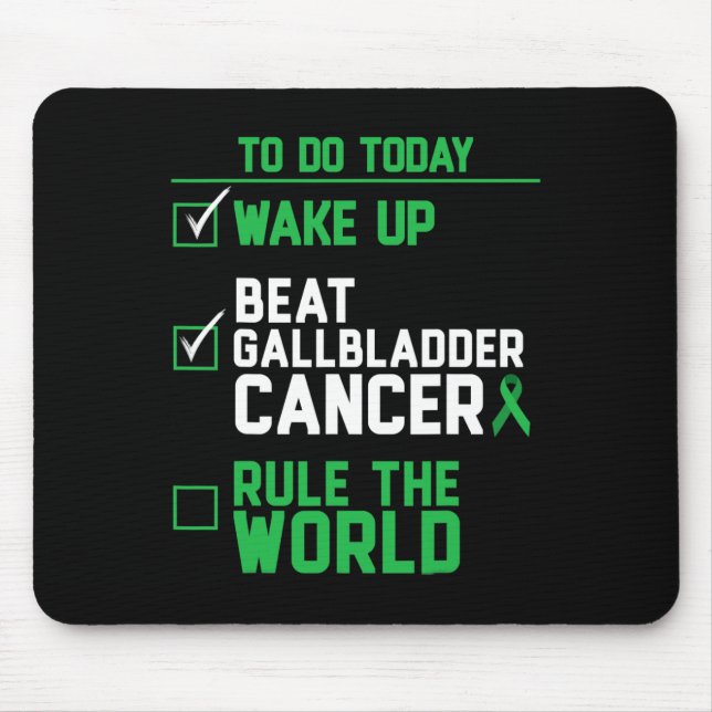 Mousepad Acorde Derrote o Câncer da Vesícula Biliar Domine  (Frente)
