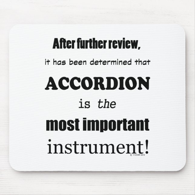 Mousepad Acordo - Instrumento mais importante (Frente)