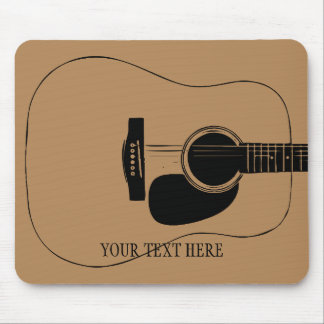 Mousepad Acoustic Guitar And Your Own Text