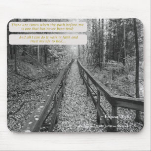 Mousepad Acredite - a "caminhada na fé "